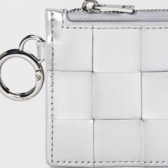 L-Zip Card Case - A New Day™ Silver: Shell, Solid Pattern, Zip Closure - Picture 8 of 8